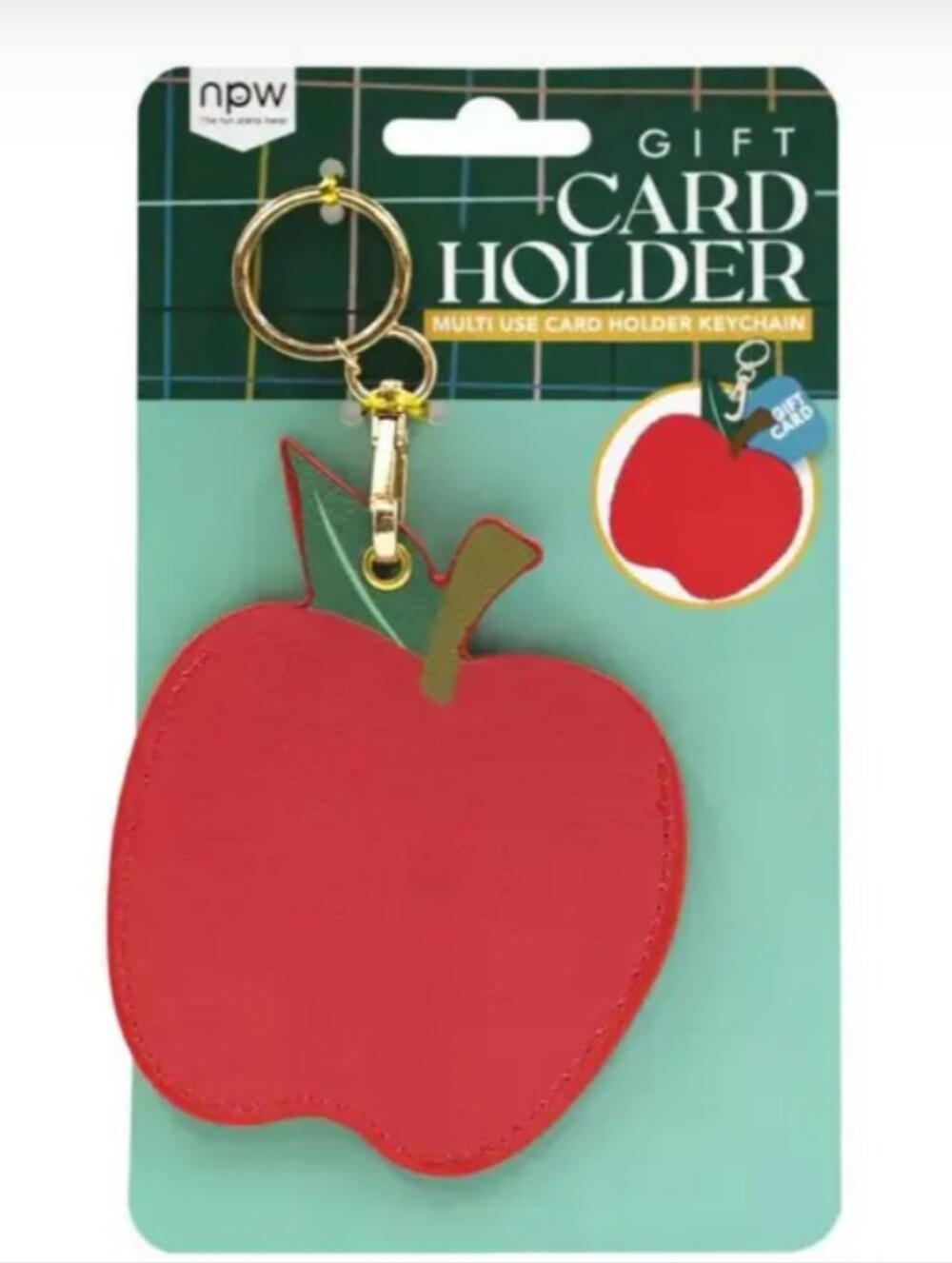 Gift Card Holder Bag Charm Keychain